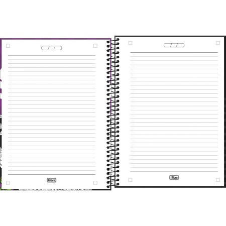 Foto ilustrativa Caderno Espiral Capa Dura Universitário 1 Matéria Hot Wheels Skate 80 Folhas