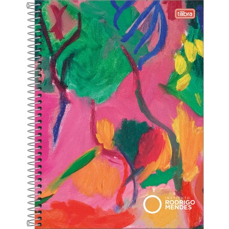 Foto ilustrativa Caderno Espiral Capa Dura Universitário 1 Matéria Instituto Rodrigo Mendes 80 Folhas