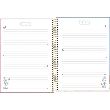 Foto ilustrativa Caderno Espiral Capa Dura Universitário 1 Matéria Love Bears 80 Folhas
