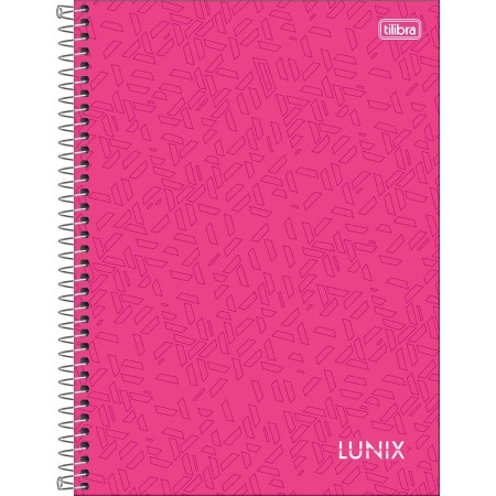 Foto ilustrativa Caderno Espiral Capa Dura Universitário 1 Matéria Lunix 80 Folhas