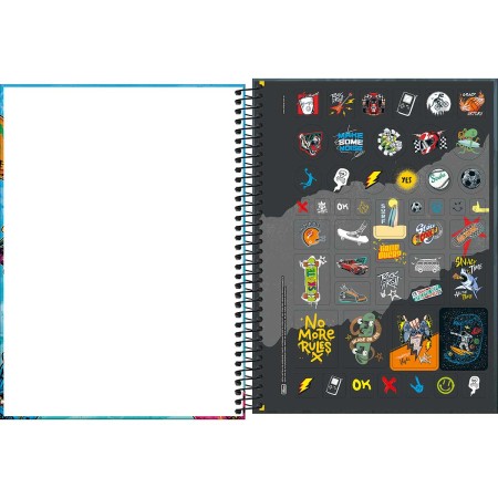 Foto ilustrativa Caderno Espiral Capa Dura Universitário 1 Matéria Meltz 80 Folhas