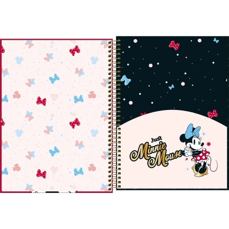 Foto ilustrativa Caderno Espiral Capa Dura Universitário 1 Matéria Minnie Core 80 Folhas