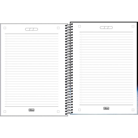Foto ilustrativa Caderno Espiral Capa Dura Universitário 1 Matéria Nasa 80 Folhas