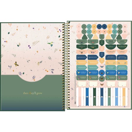 Foto ilustrativa Caderno Espiral Capa Dura Universitário 1 Matéria Naturalis 80 Folhas