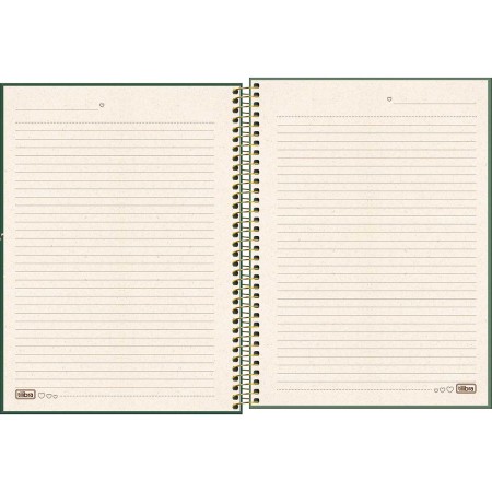 Foto ilustrativa Caderno Espiral Capa Dura Universitário 1 Matéria Naturalis 80 Folhas