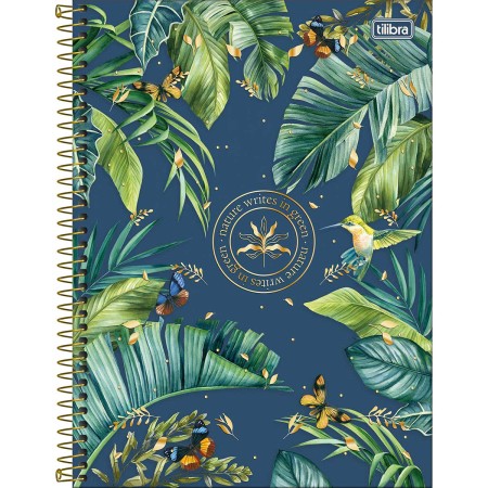 Foto ilustrativa Caderno Espiral Capa Dura Universitário 1 Matéria Naturalis 80 Folhas