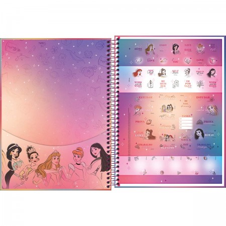 LIVRO DE ATIVIDADES E COLORIR DISNEY PRINCESAS - C/ ESPIRAL