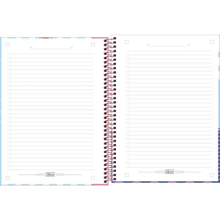 Foto ilustrativa Caderno Espiral Capa Dura Universitário 1 Matéria Seamalfi 80 Folhas