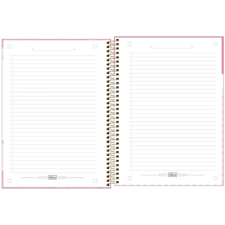 Foto ilustrativa Caderno Espiral Capa Dura Universitário 1 Matéria Tokidoki Donutella 80 Folhas