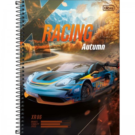 Caderno de Cartografia e Desenho Espiral Capa Dura X-Racing 80