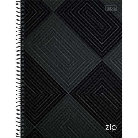 Foto ilustrativa Caderno Espiral Capa Dura Universitário 1 Matéria Zip 96 Folhas