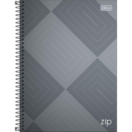 Foto ilustrativa Caderno Espiral Capa Dura Universitário 1 Matéria Zip 96 Folhas