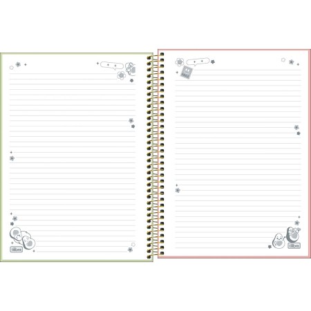 Foto ilustrativa Caderno Espiral Capa Dura Universitário 10 Matérias Abacute 160 Folhas