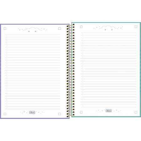 Foto ilustrativa Caderno Espiral Capa Dura Universitário 10 Matérias Bookland 160 Folhas