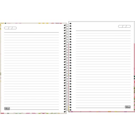 Foto ilustrativa Caderno Espiral Capa Dura Universitário 10 Matérias Charme 160 Folhas