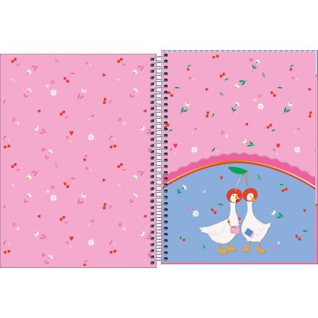 Foto ilustrativa Caderno Espiral Capa Dura Universitário 10 Matérias Cind 160 Folhas