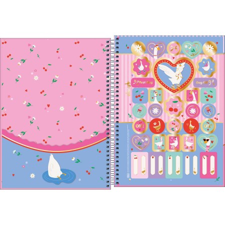 Foto ilustrativa Caderno Espiral Capa Dura Universitário 10 Matérias Cind 160 Folhas