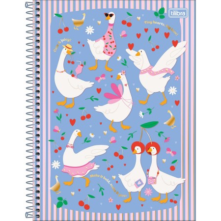 Foto ilustrativa Caderno Espiral Capa Dura Universitário 10 Matérias Cind 160 Folhas