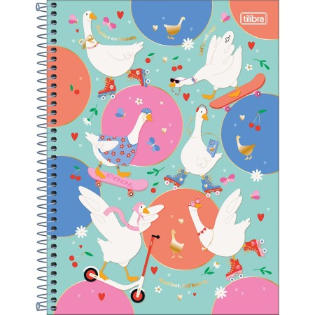 Foto ilustrativa Caderno Espiral Capa Dura Universitário 10 Matérias Cind 160 Folhas