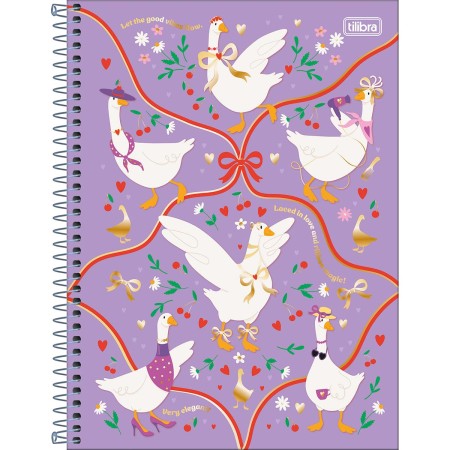 Foto ilustrativa Caderno Espiral Capa Dura Universitário 10 Matérias Cind 160 Folhas