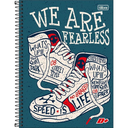 Foto ilustrativa Caderno Espiral Capa Dura Universitário 10 Matérias D+ 200 Folhas