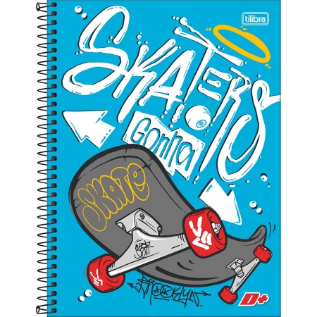 Foto ilustrativa Caderno Espiral Capa Dura Universitário 10 Matérias D+ 200 Folhas