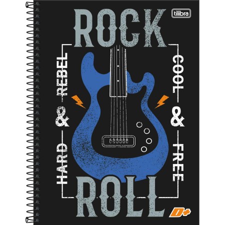 Foto ilustrativa Caderno Espiral Capa Dura Universitário 10 Matérias D+ 200 Folhas