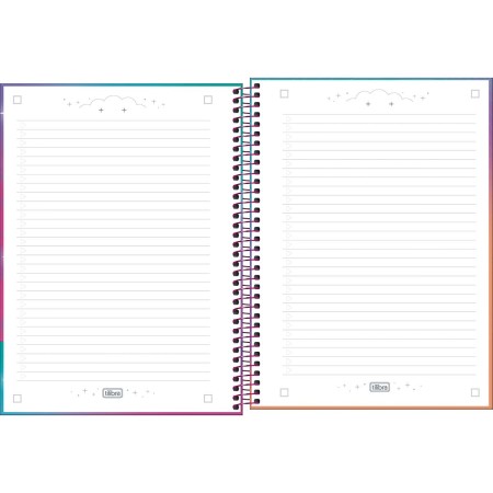 Foto ilustrativa Caderno Espiral Capa Dura Universitário 10 Matérias Guerreiras do KPop 160 Folhas