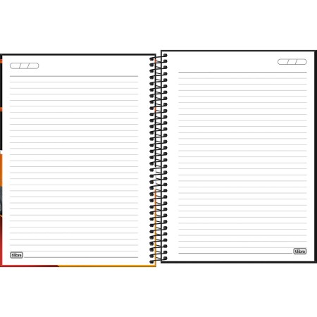 Foto ilustrativa Caderno Espiral Capa Dura Universitário 10 Matérias Hot Wheels Fit 160 Folhas