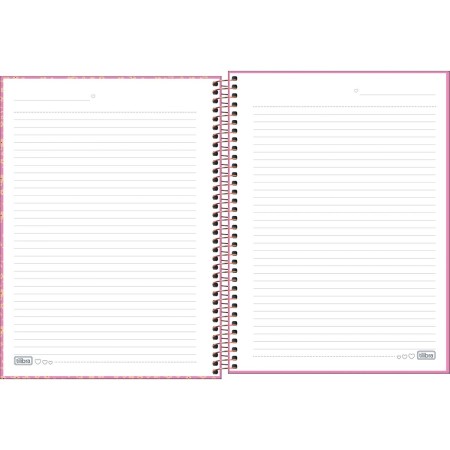 Foto ilustrativa Caderno Espiral Capa Dura Universitário 10 Matérias Le Vanille 160 Folhas