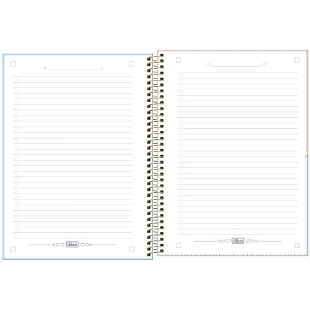 Foto ilustrativa Caderno Espiral Capa Dura Universitário 10 Matérias Linea 160 Folhas