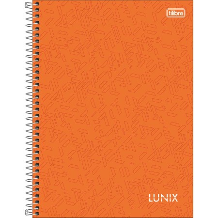 Foto ilustrativa Caderno Espiral Capa Dura Universitário 10 Matérias Lunix 160 Folhas