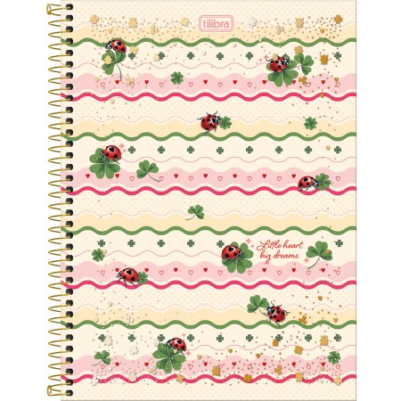 Foto ilustrativa Caderno Espiral Capa Dura Universitário 10 Matérias Scarlet 160 Folhas