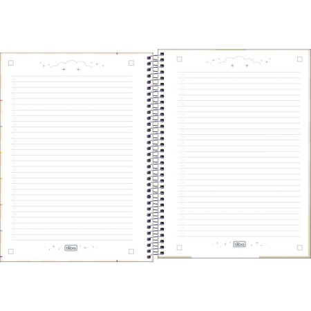 Foto ilustrativa Caderno Espiral Capa Dura Universitário 10 Matérias TinyTAN 160 Folhas
