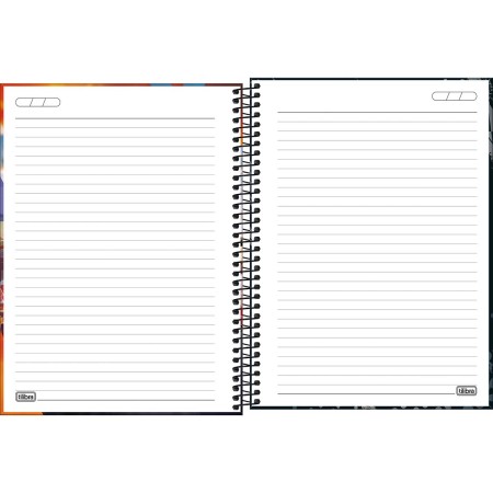 Foto ilustrativa Caderno Espiral Capa Dura Universitário 10 Matérias X-Racing 160 Folhas