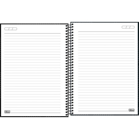 Foto ilustrativa Caderno Espiral Capa Dura Universitário 10 Matérias Zip 160 Folhas