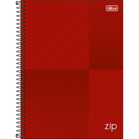 Foto ilustrativa Caderno Espiral Capa Dura Universitário 10 Matérias Zip 160 Folhas