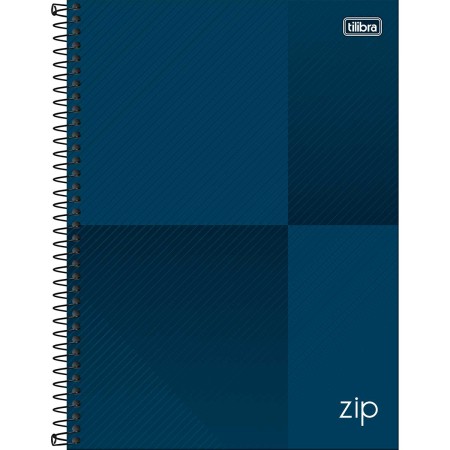 Foto ilustrativa Caderno Espiral Capa Dura Universitário 10 Matérias Zip 160 Folhas