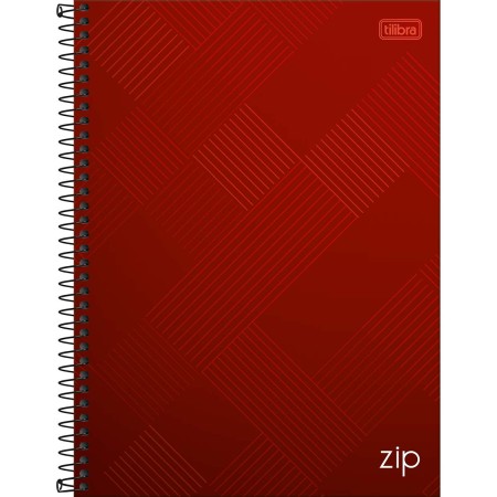 Foto ilustrativa Caderno Espiral Capa Dura Universitário 10 Matérias Zip 160 Folhas