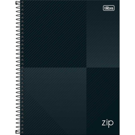 Foto ilustrativa Caderno Espiral Capa Dura Universitário 10 Matérias Zip 160 Folhas
