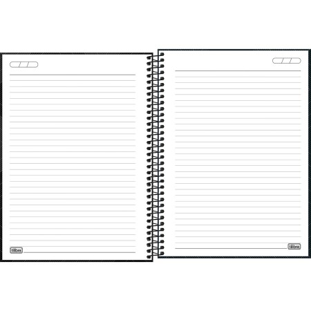 Foto ilustrativa Caderno Espiral Capa Dura Universitário 10 Matérias Zip 200 Folhas