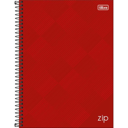 Foto ilustrativa Caderno Espiral Capa Dura Universitário 10 Matérias Zip 200 Folhas