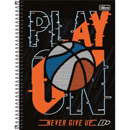 Foto ilustrativa Caderno Espiral Capa Dura Universitário 12 Matérias D+ 240 Folhas