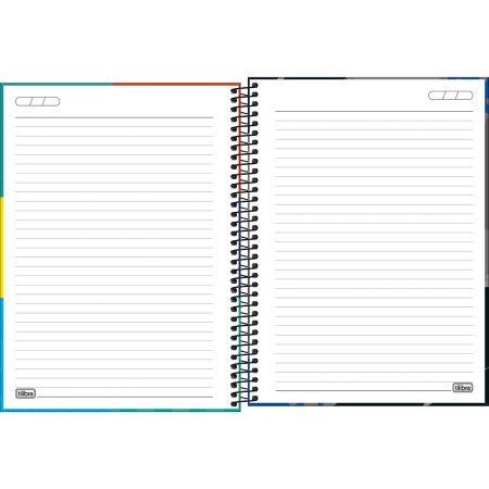 Foto ilustrativa Caderno Espiral Capa Dura Universitário 12 Matérias D+ 240 Folhas