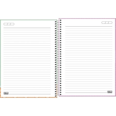 Foto ilustrativa Caderno Espiral Capa Dura Universitário 12 Matérias Zoom+ Feminino 240 Folhas