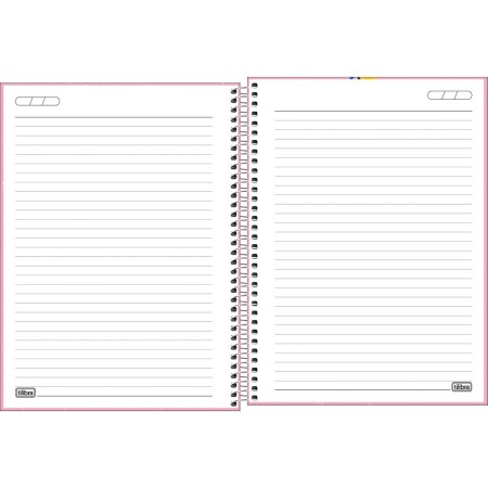 Foto ilustrativa Caderno Espiral Capa Dura Universitário 15 Matérias Bloom 240 Folhas