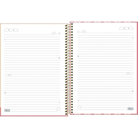 Foto ilustrativa Caderno Espiral Capa Dura Universitário 15 Matérias Brownie 240 Folhas