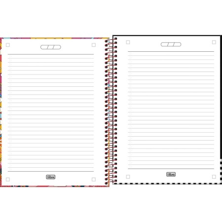 Foto ilustrativa Caderno Espiral Capa Dura Universitário 15 Matérias Coca-Cola 240 Folhas
