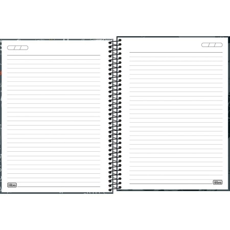 Foto ilustrativa Caderno Espiral Capa Dura Universitário 15 Matérias Pepper Masculino 240 Folhas
