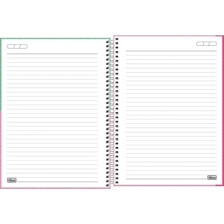 Foto ilustrativa Caderno Espiral Capa Dura Universitário 15 Matérias Spice Feminino 240 Folhas 